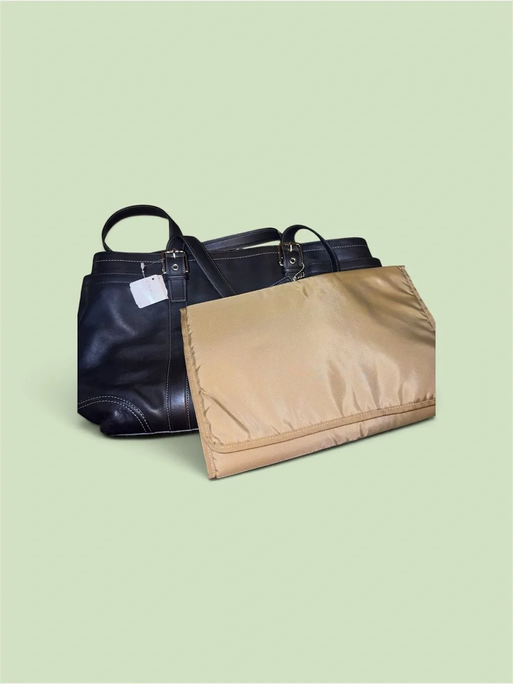 Coach sleek black